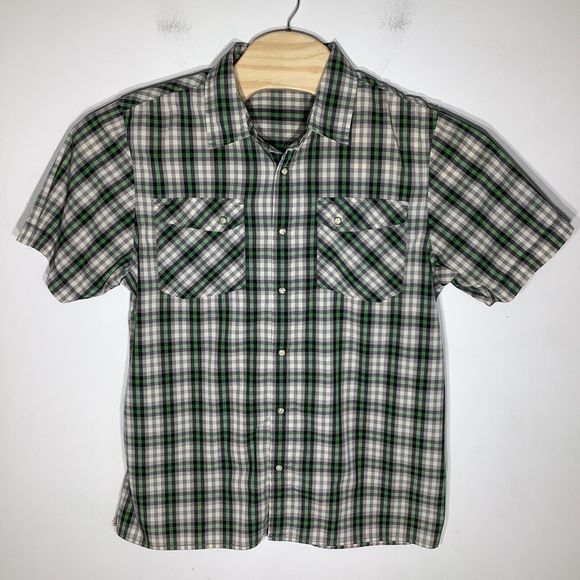 The North Face Mens Short Sleeve Pearl Snap Shirt Size Large - Picture 2 of 7